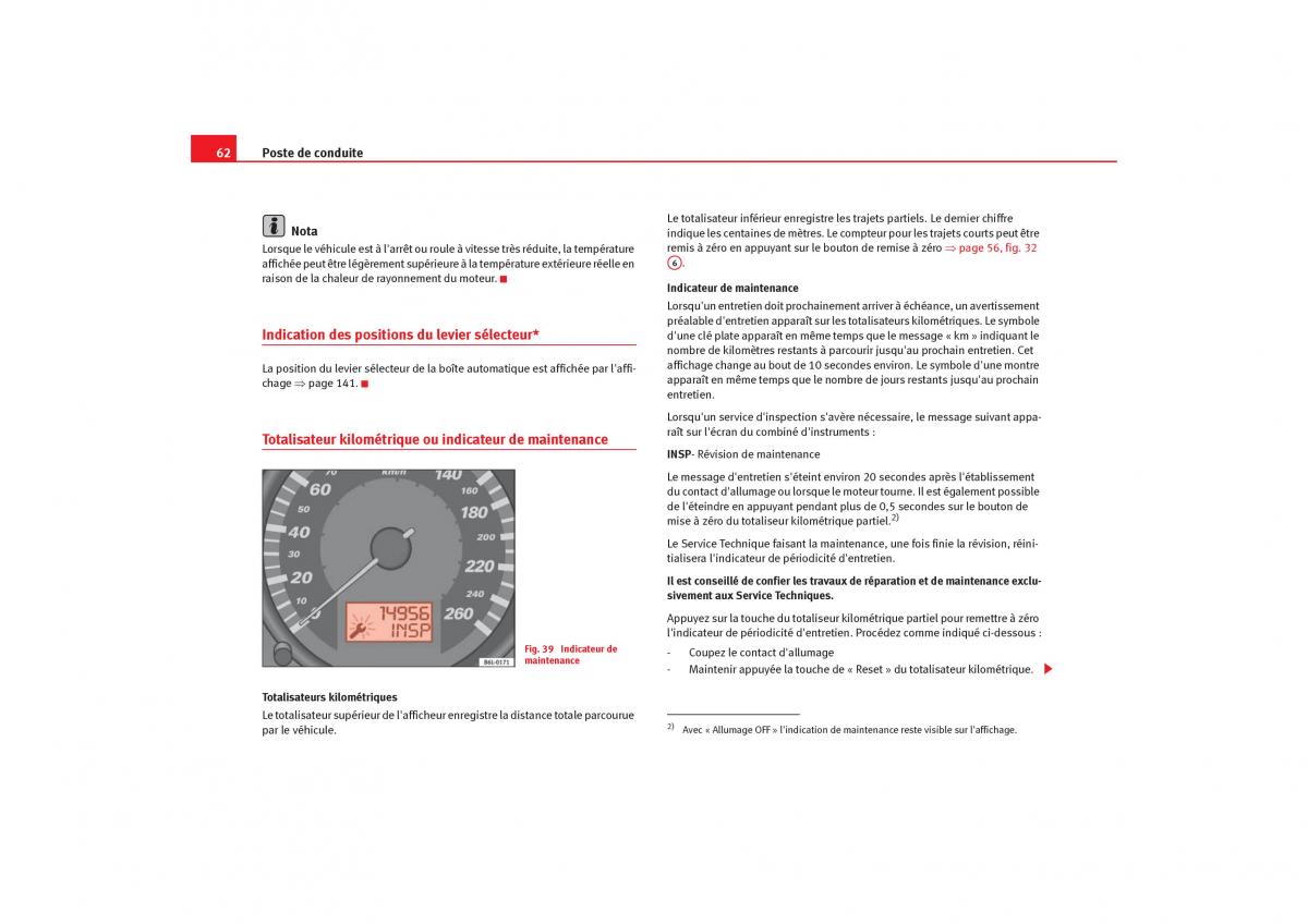 Seat Cordoba II 2 manuel du proprietaire / page 64