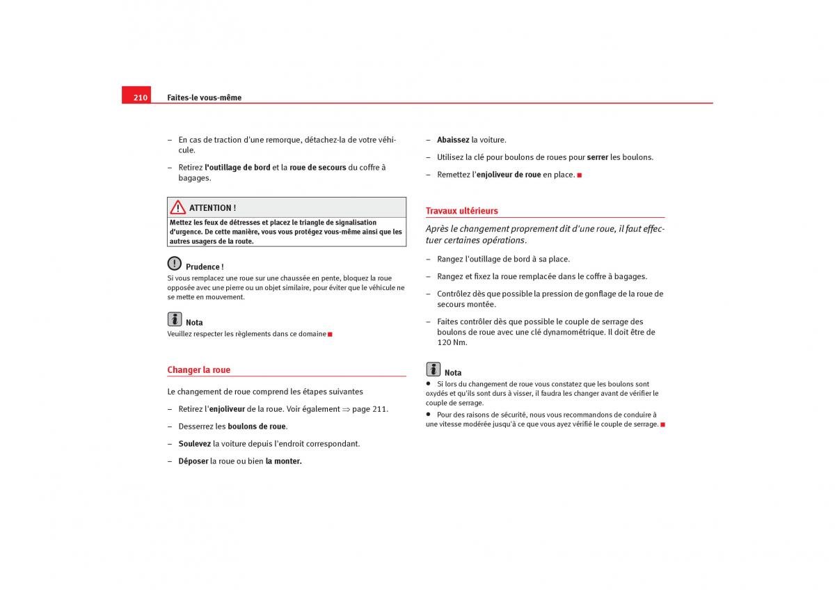 Seat Cordoba II 2 manuel du proprietaire / page 212