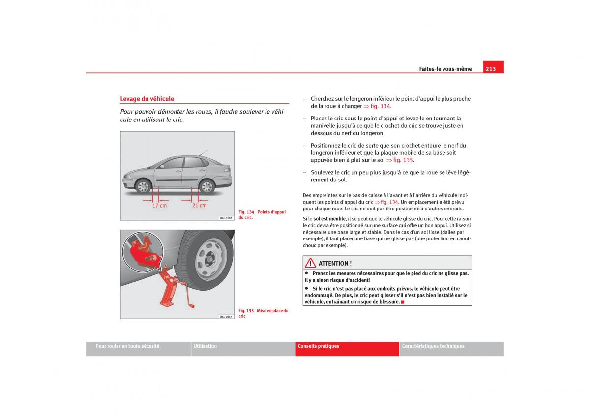 Seat Cordoba II 2 manuel du proprietaire / page 215