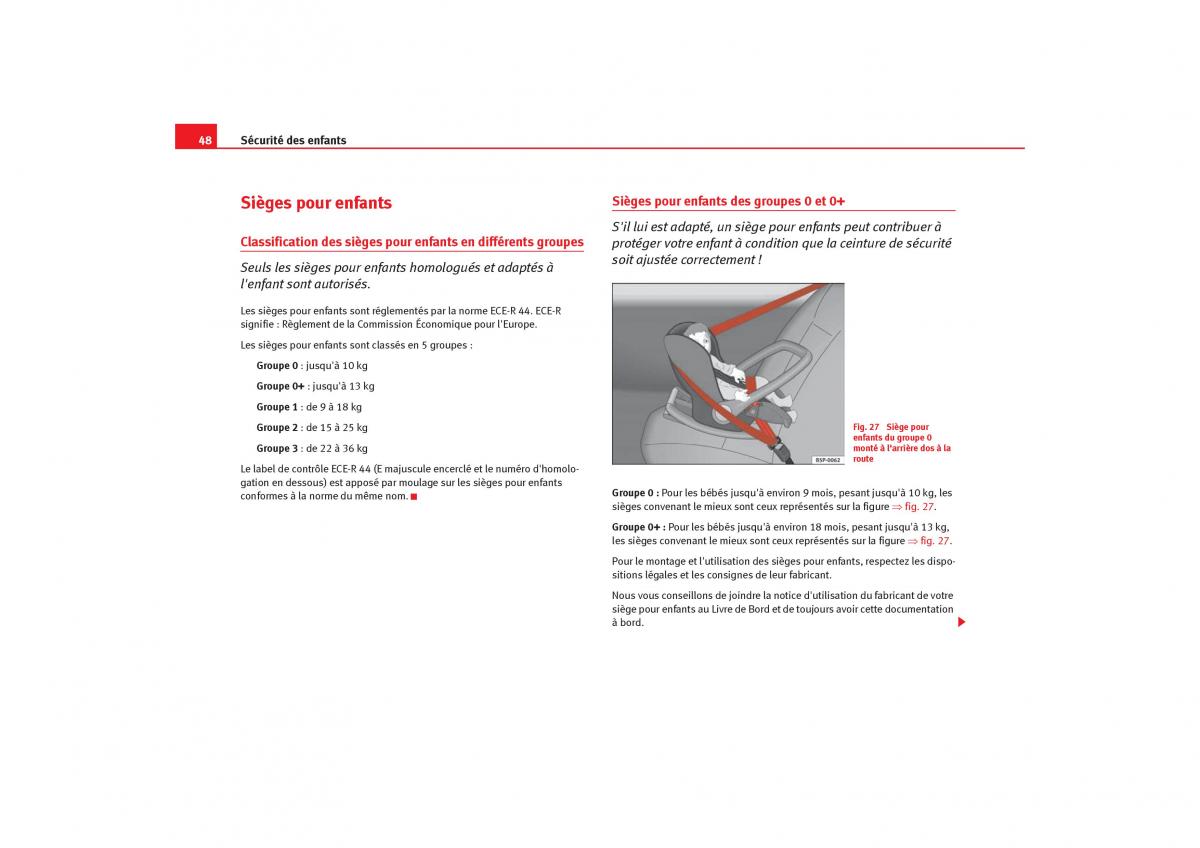 Seat Cordoba II 2 manuel du proprietaire / page 50