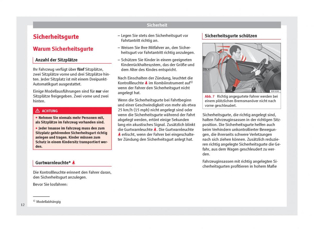 Seat Altea Handbuch / page 14