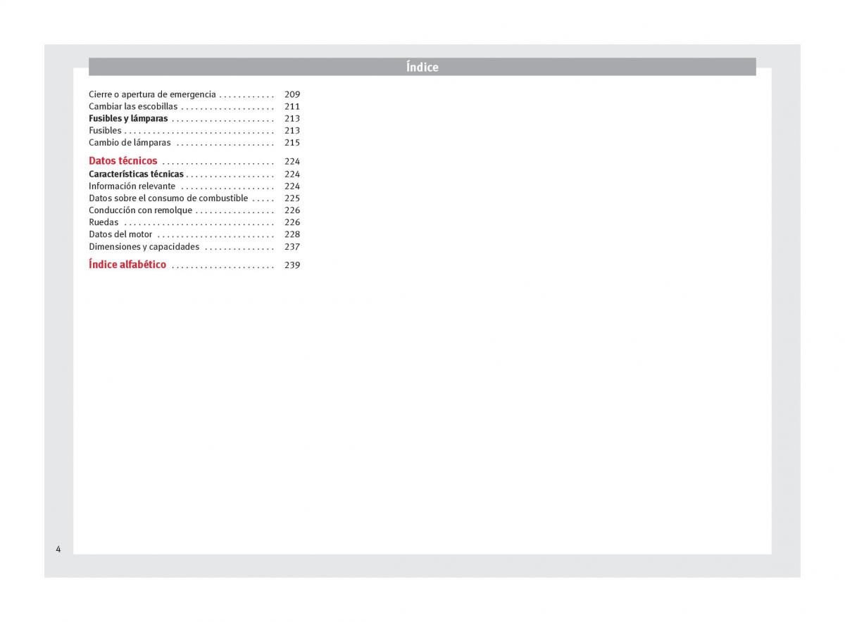 Seat Altea manual del propietario / page 6