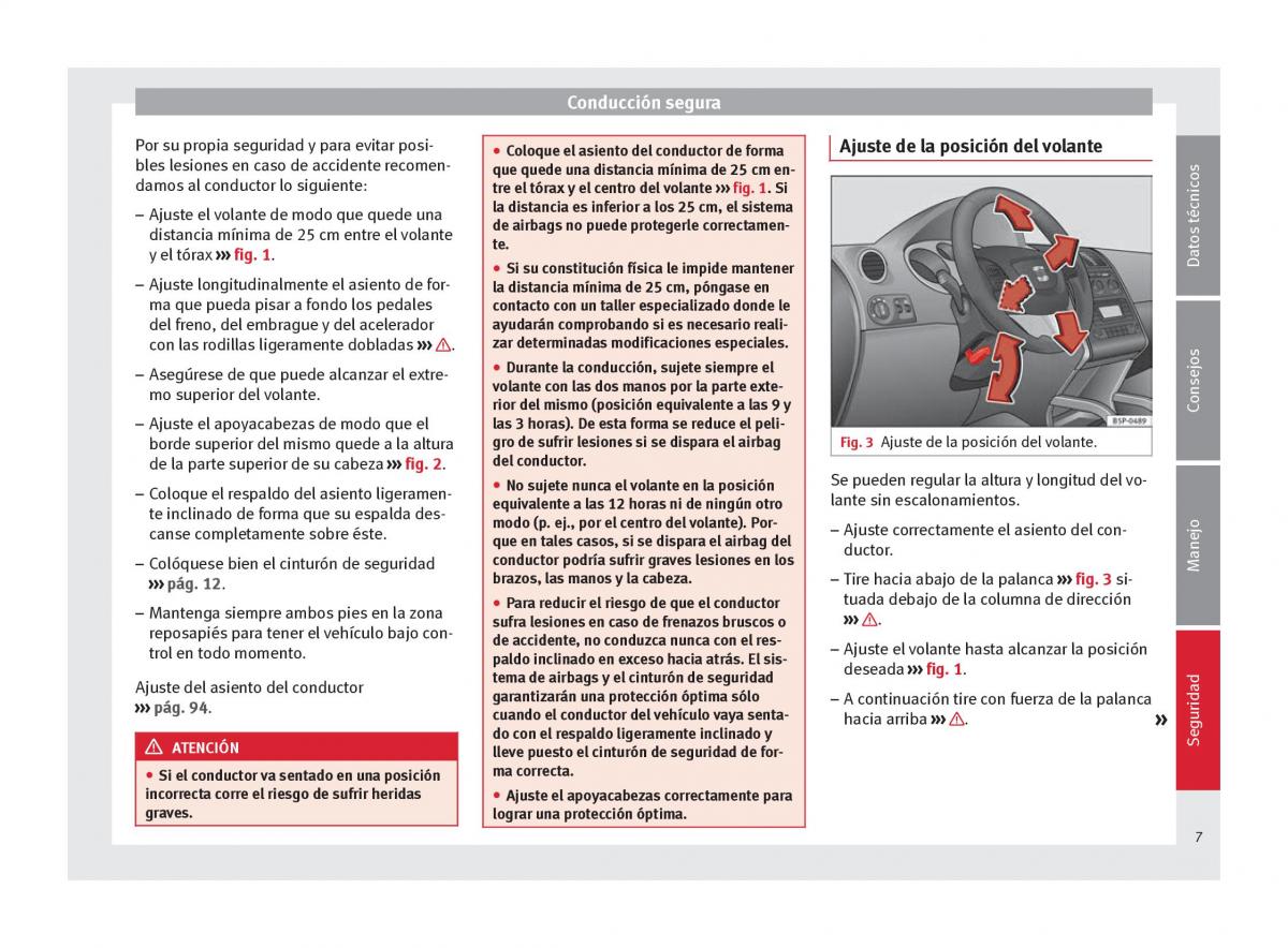 Seat Altea manual del propietario / page 9