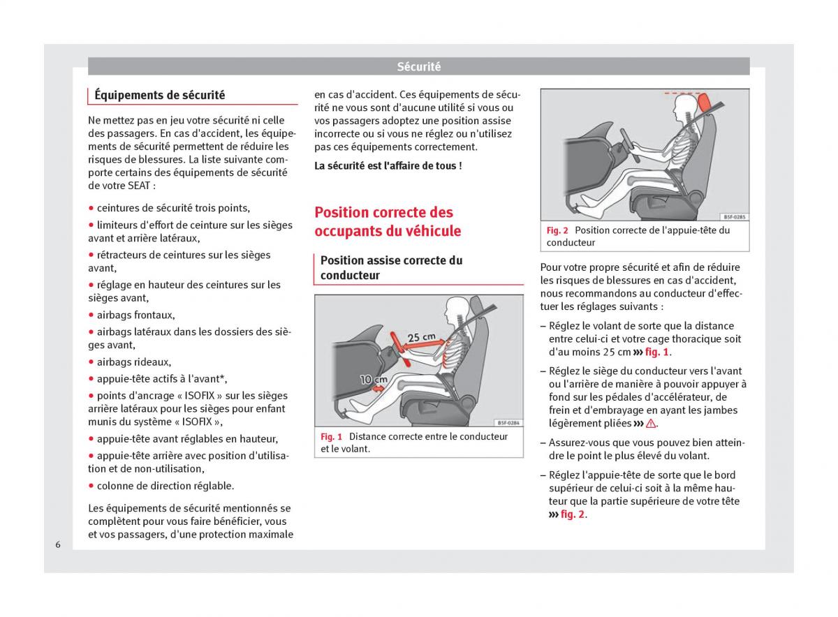 Seat Altea manuel du proprietaire / page 8