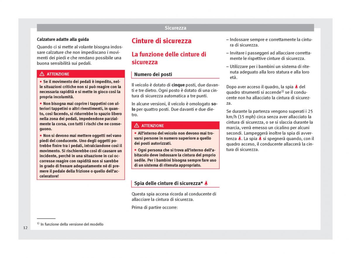 Seat Altea manuale del proprietario / page 14