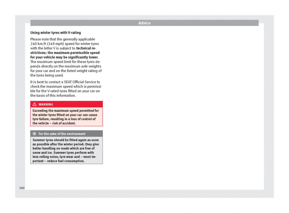 Seat Ateca owners manual / page 302