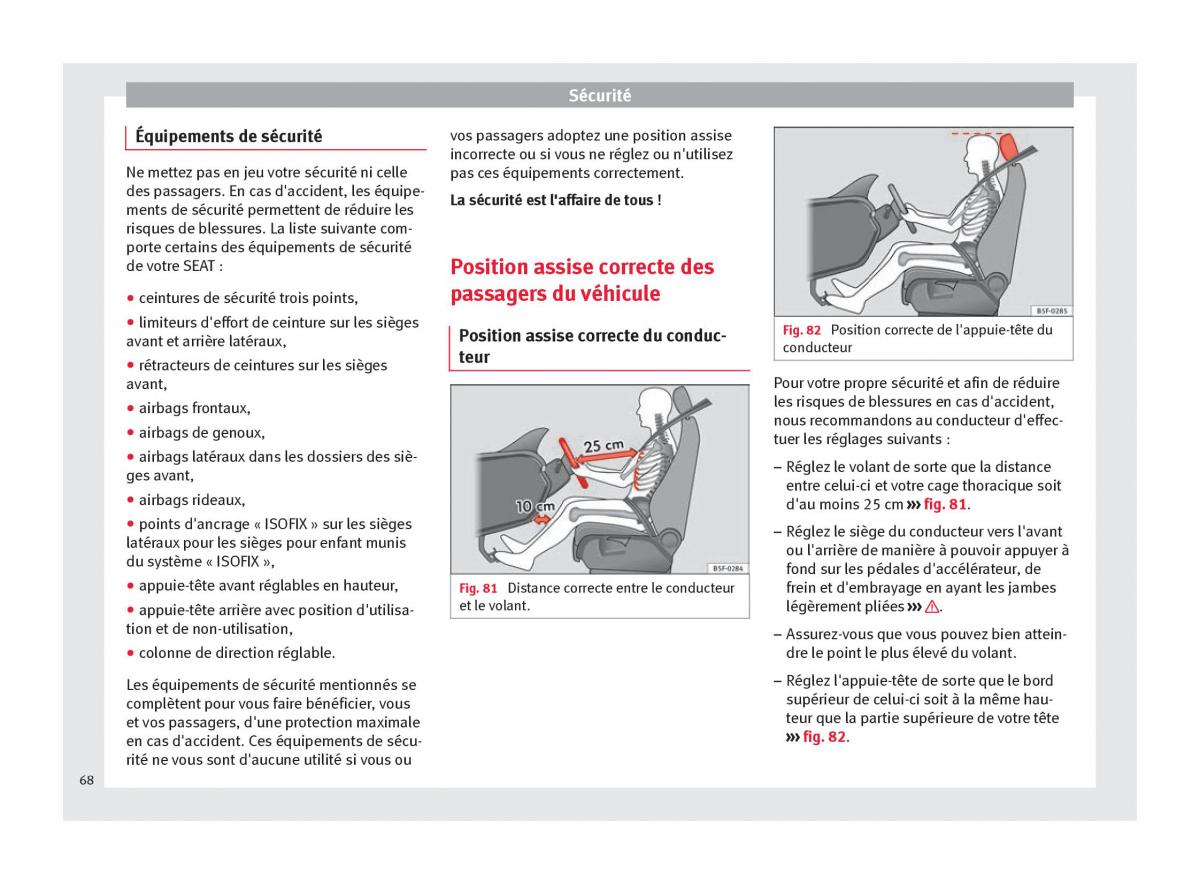Seat Ateca manuel du proprietaire / page 70