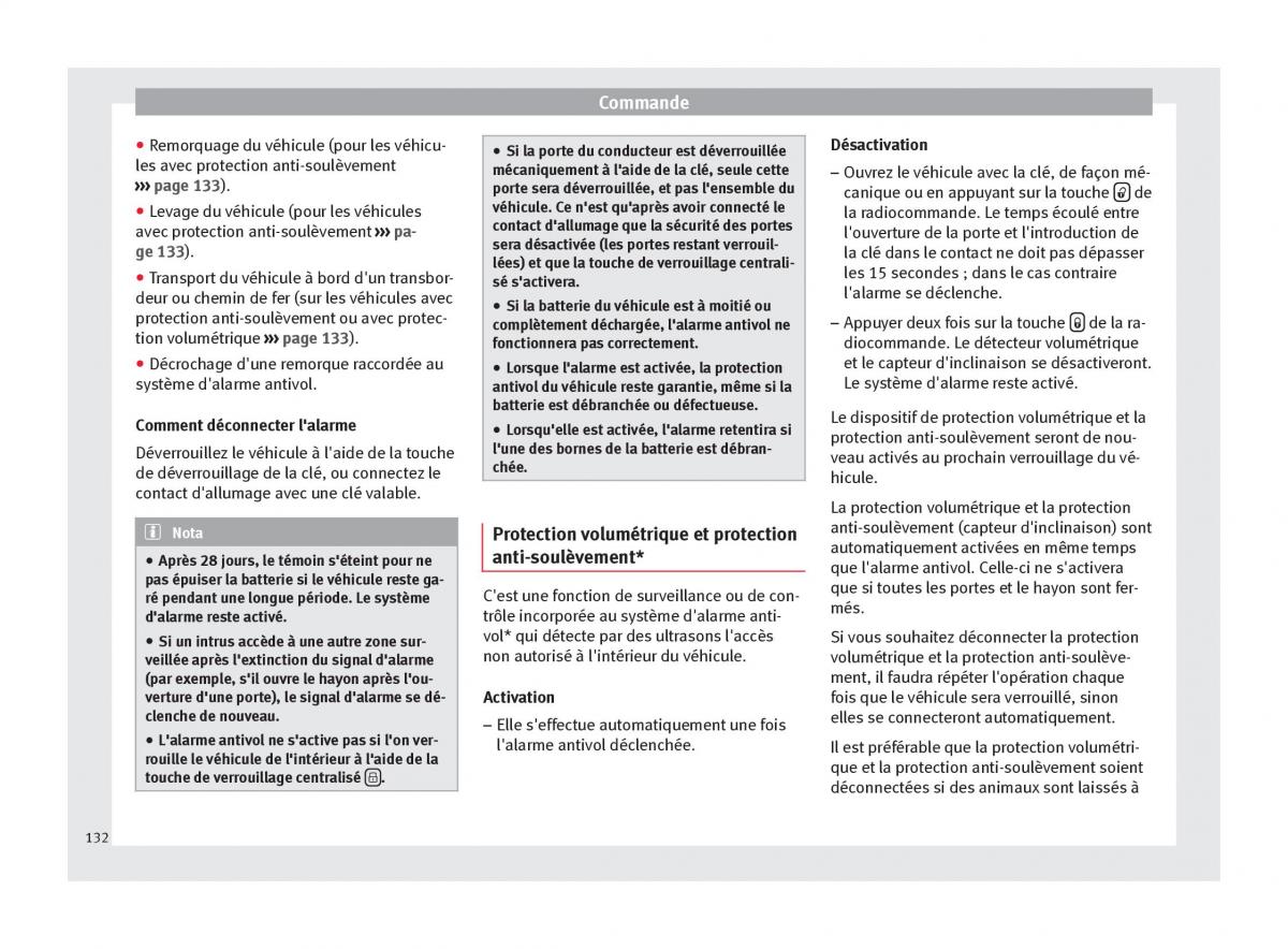 Seat Ateca manuel du proprietaire / page 134