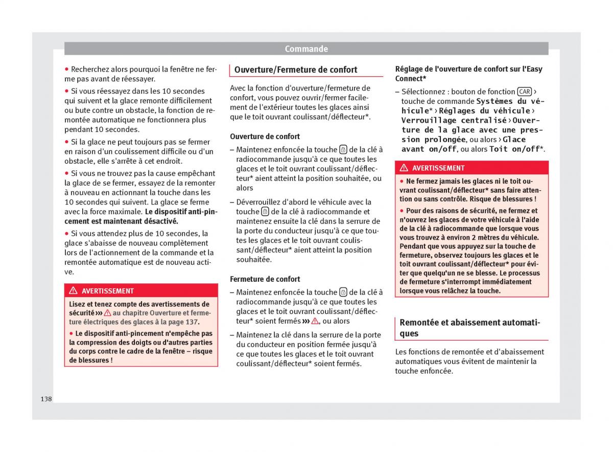 Seat Ateca manuel du proprietaire / page 140