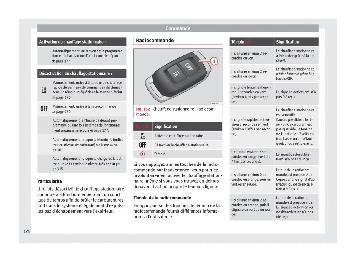Seat Ateca manuel du proprietaire / page 178