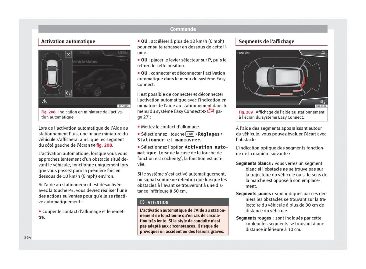 Seat Ateca manuel du proprietaire / page 266