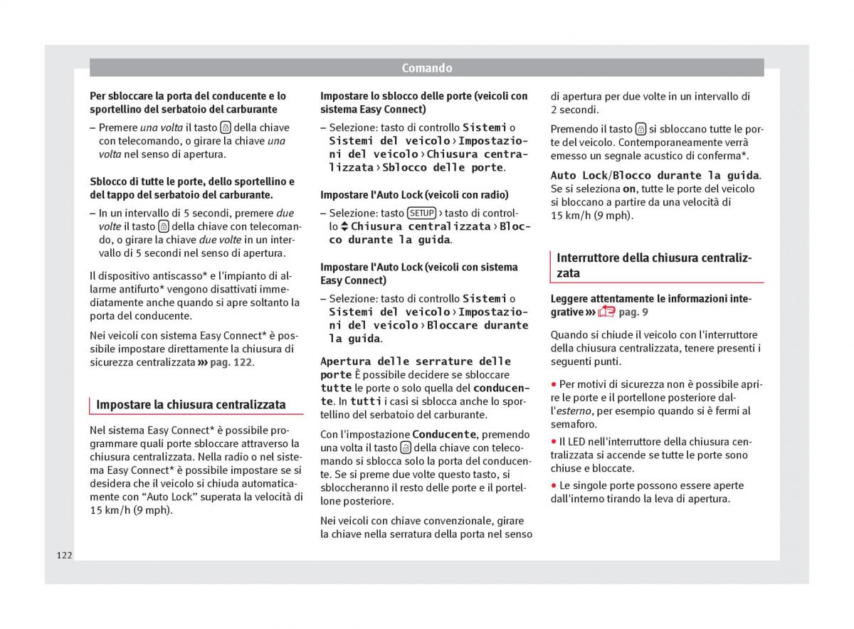 Seat Ateca manuale del proprietario / page 124