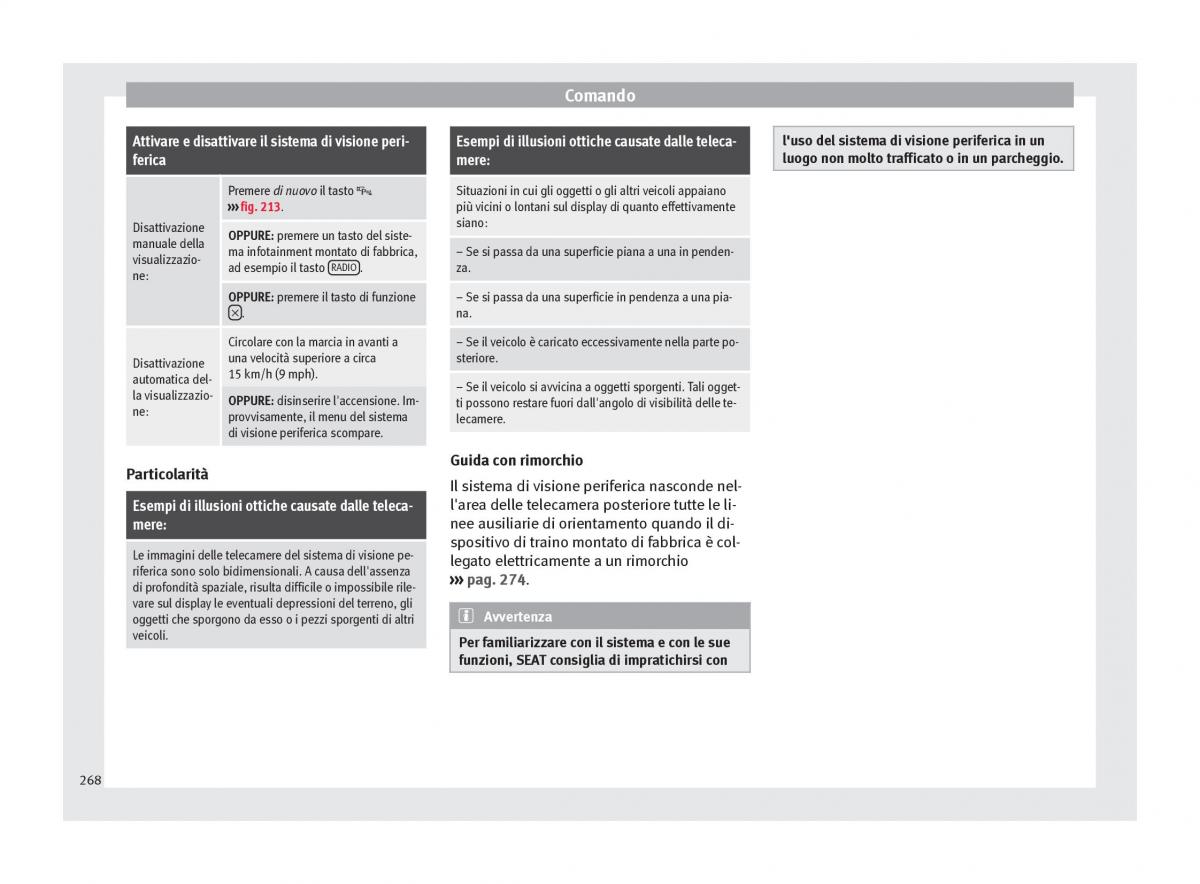 Seat Ateca manuale del proprietario / page 270