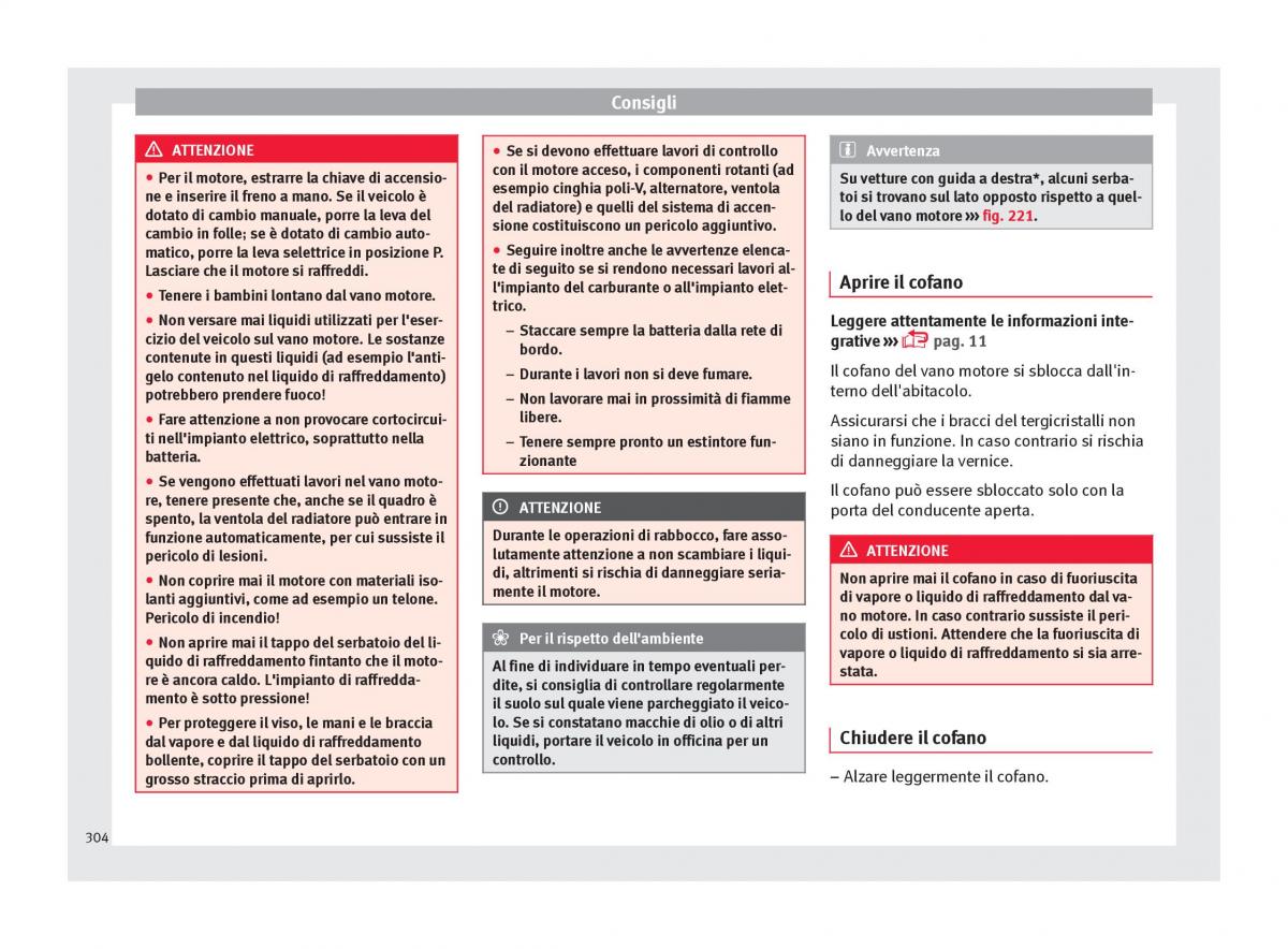 Seat Ateca manuale del proprietario / page 306