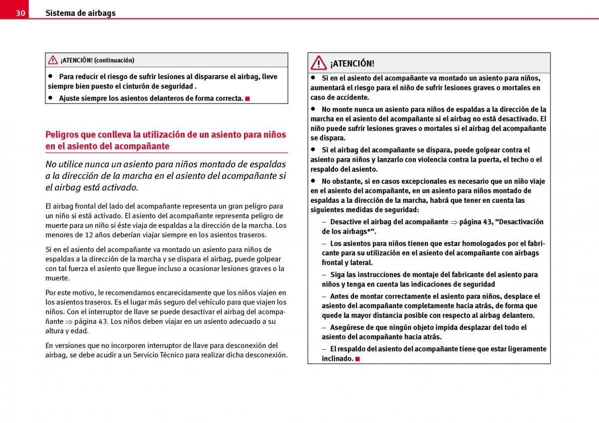 Seat Ibiza III 3 manual del propietario / page 32