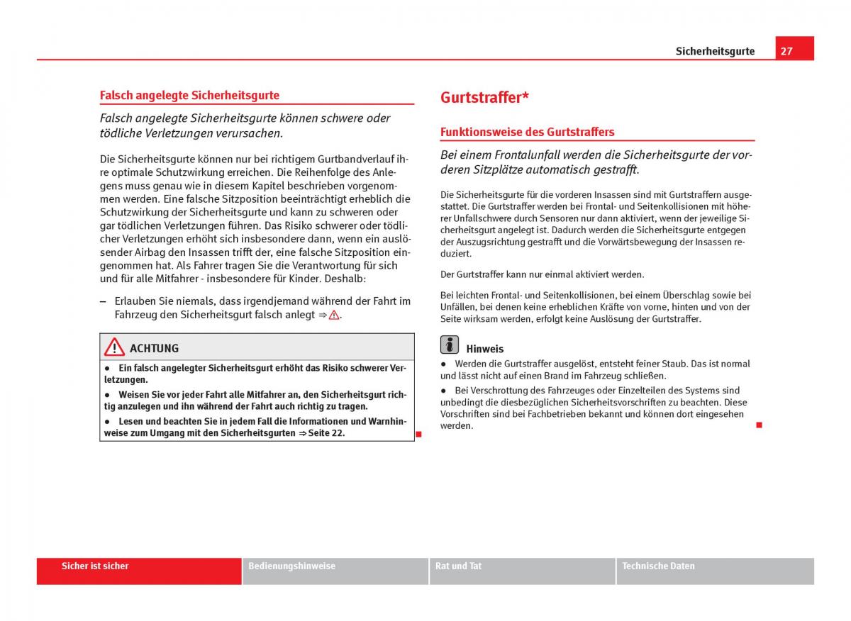 Seat Ibiza IV 4 Handbuch / page 29