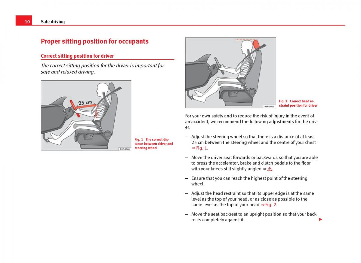 Seat Ibiza IV 4 owners manual / page 12
