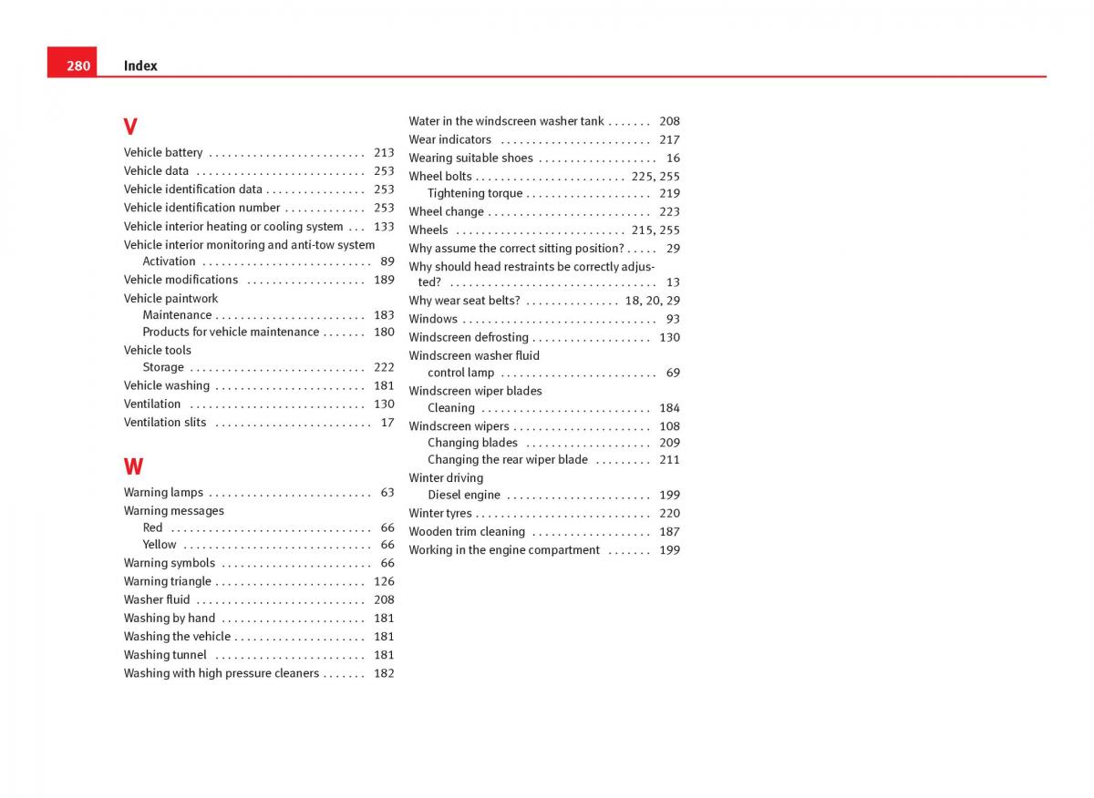 Seat Ibiza IV 4 owners manual / page 282