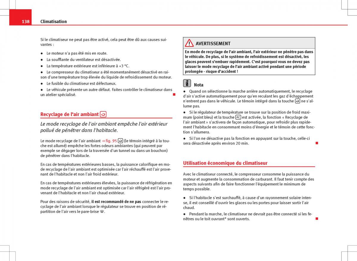 Seat Ibiza IV 4 manuel du proprietaire / page 140