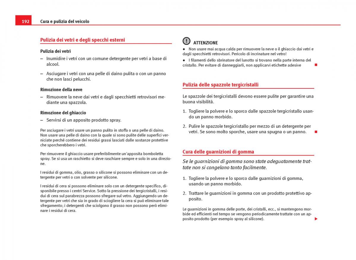 Seat Ibiza IV 4 manuale del proprietario / page 194