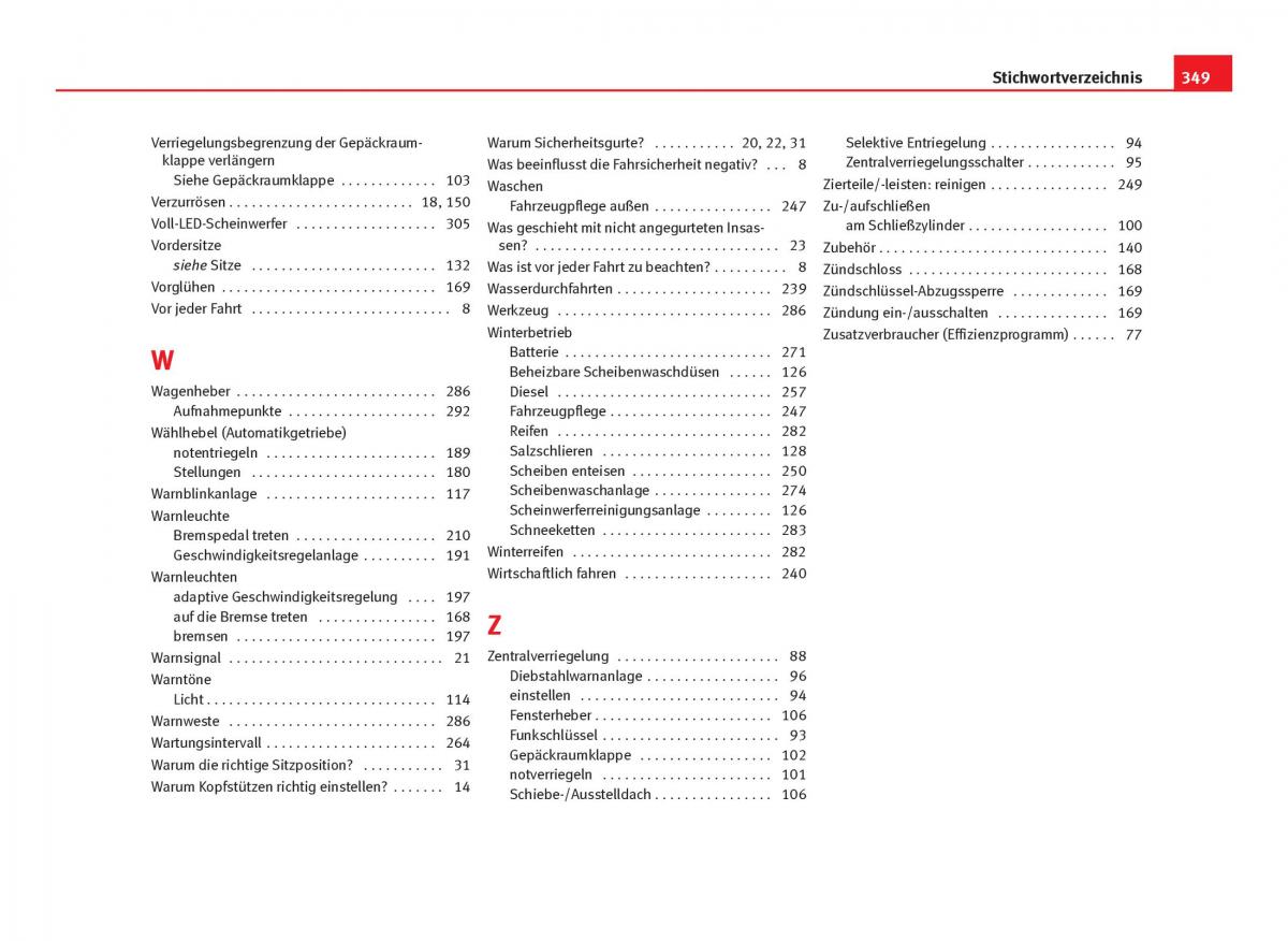 Seat Leon III 3 Handbuch / page 351