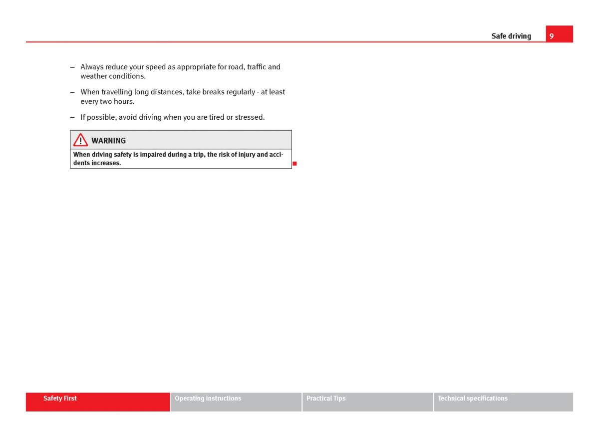 Seat Leon III 3 owners manual / page 11