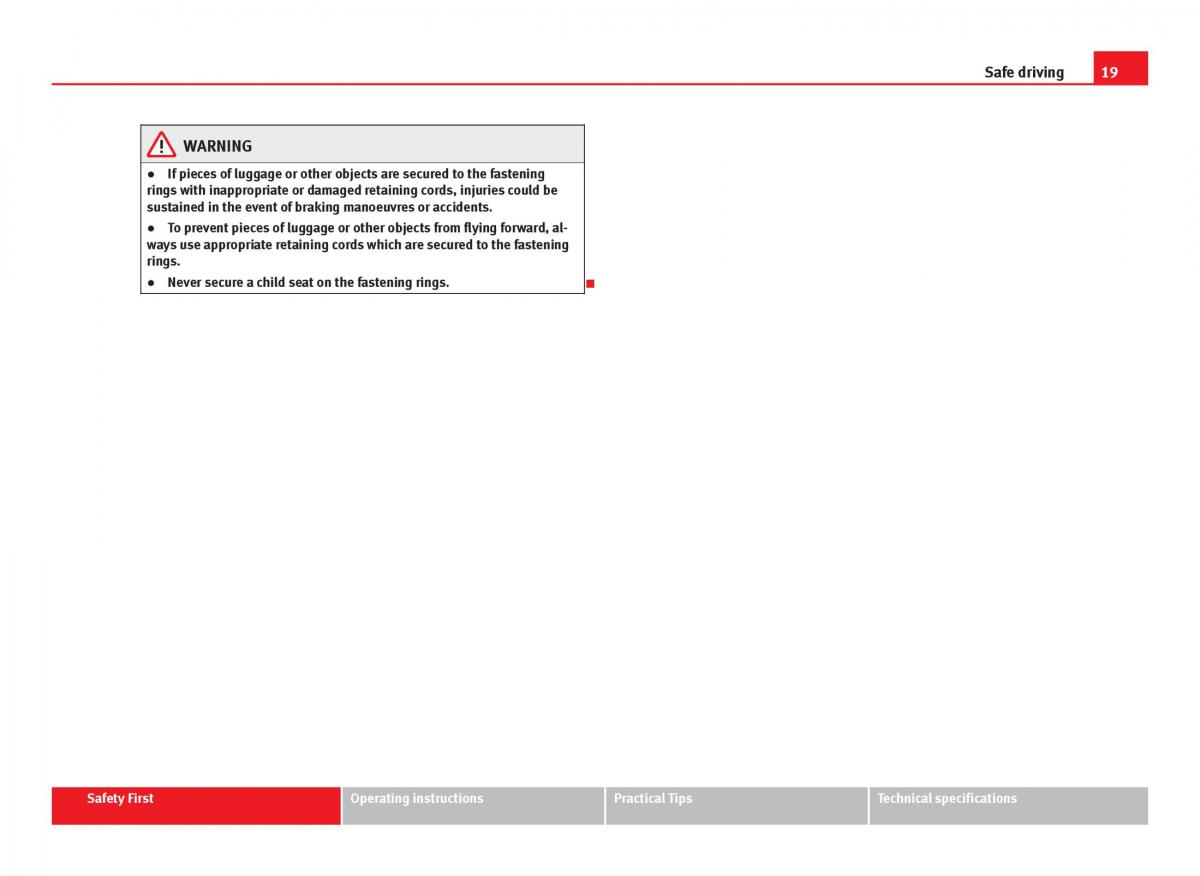 Seat Leon III 3 owners manual / page 21