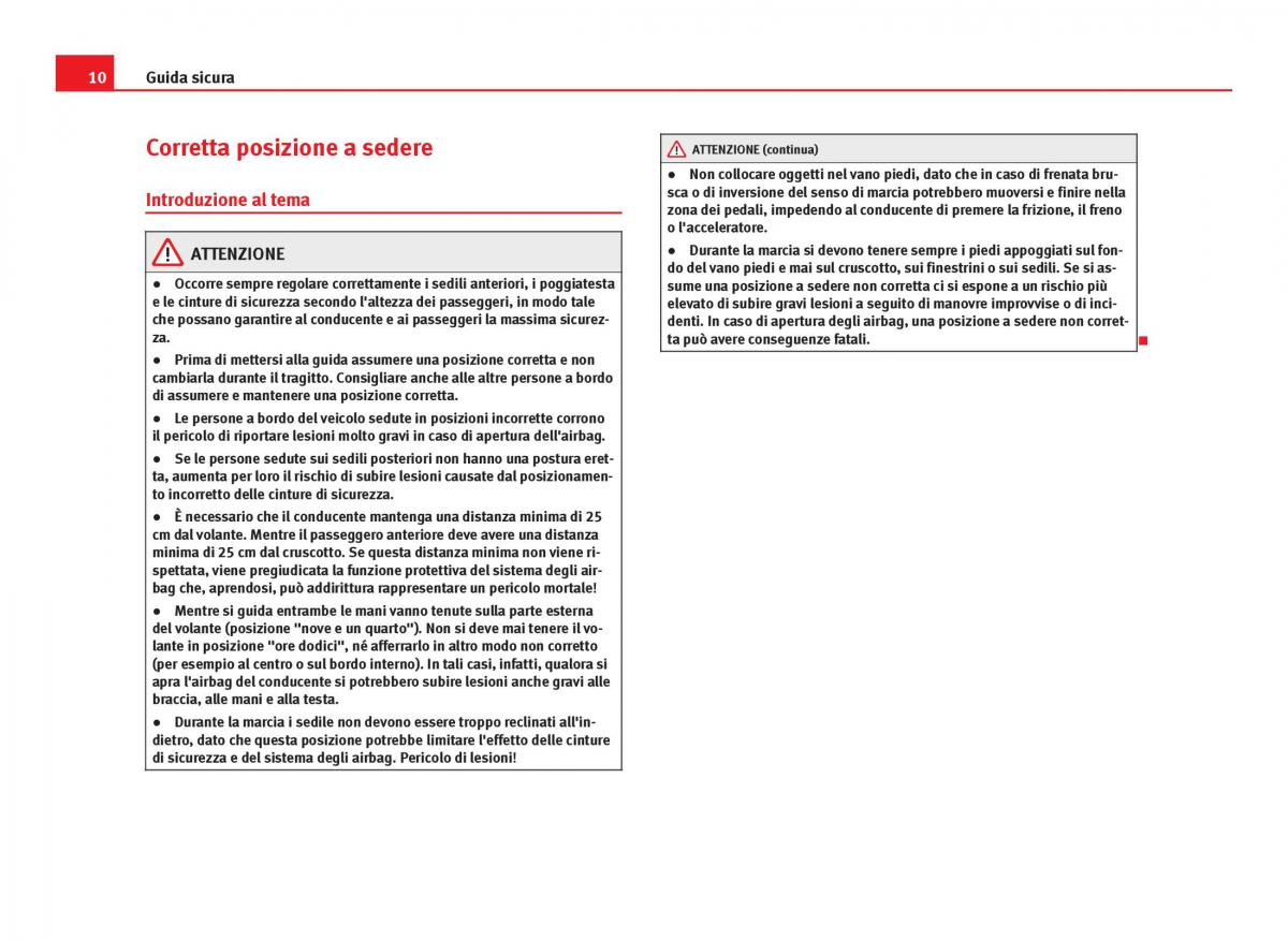 Seat Leon III 3 manuale del proprietario / page 12