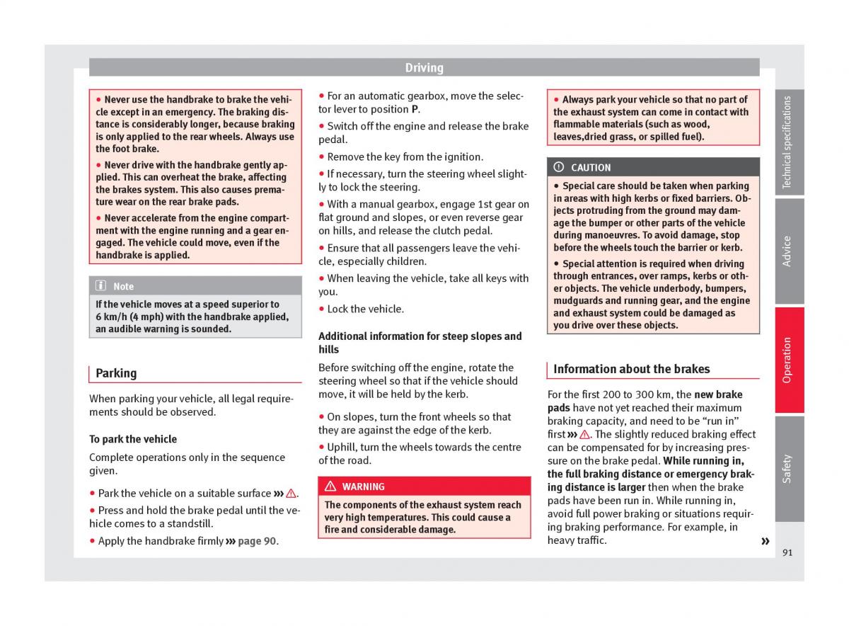 Seat Mii owners manual / page 93