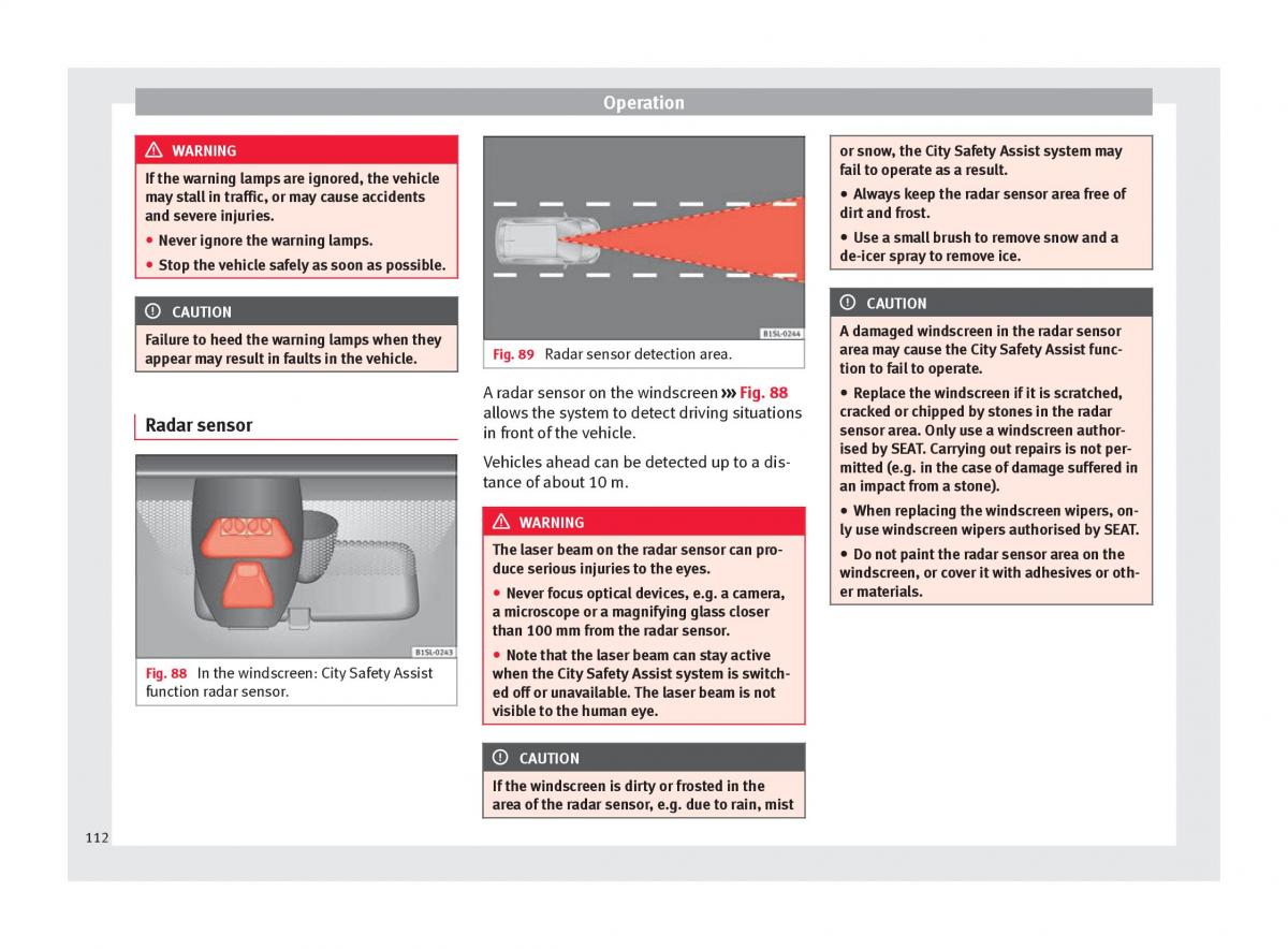 Seat Mii owners manual / page 114