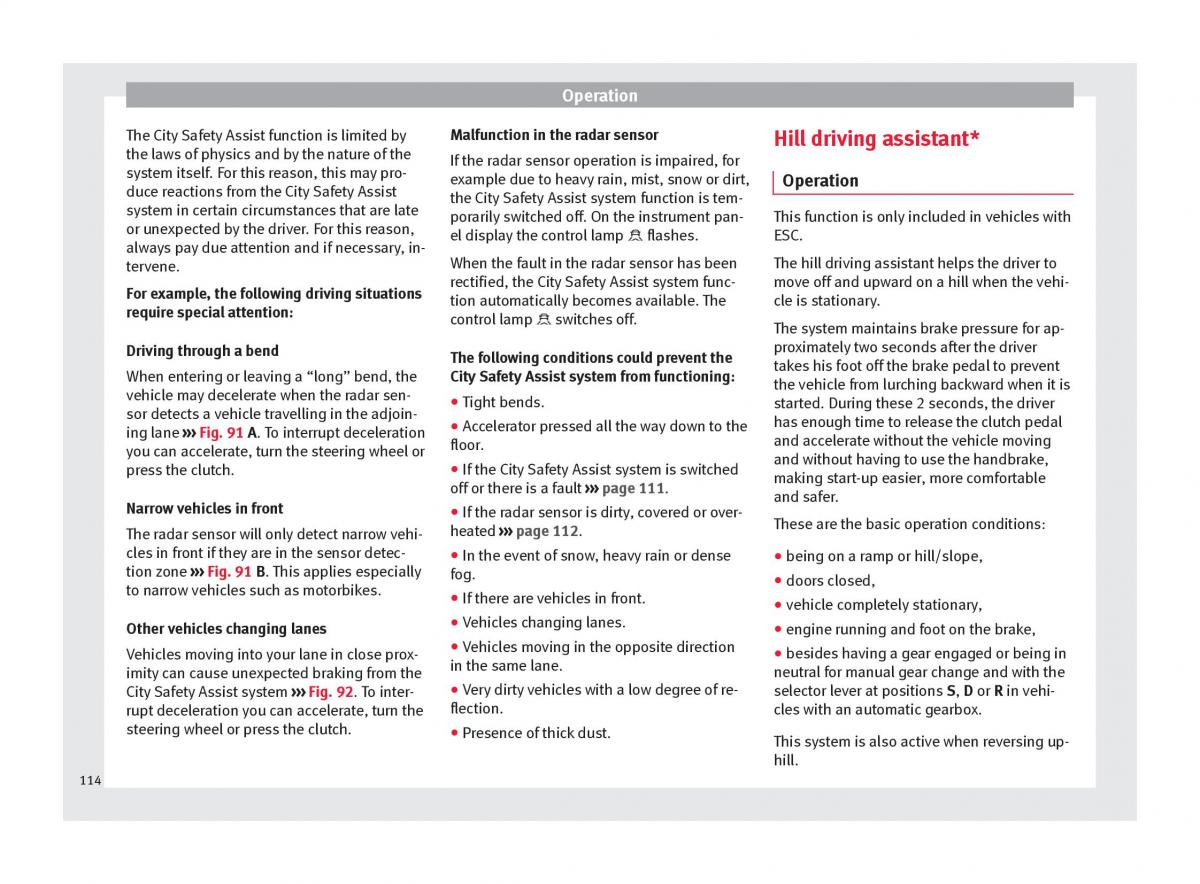 Seat Mii owners manual / page 116