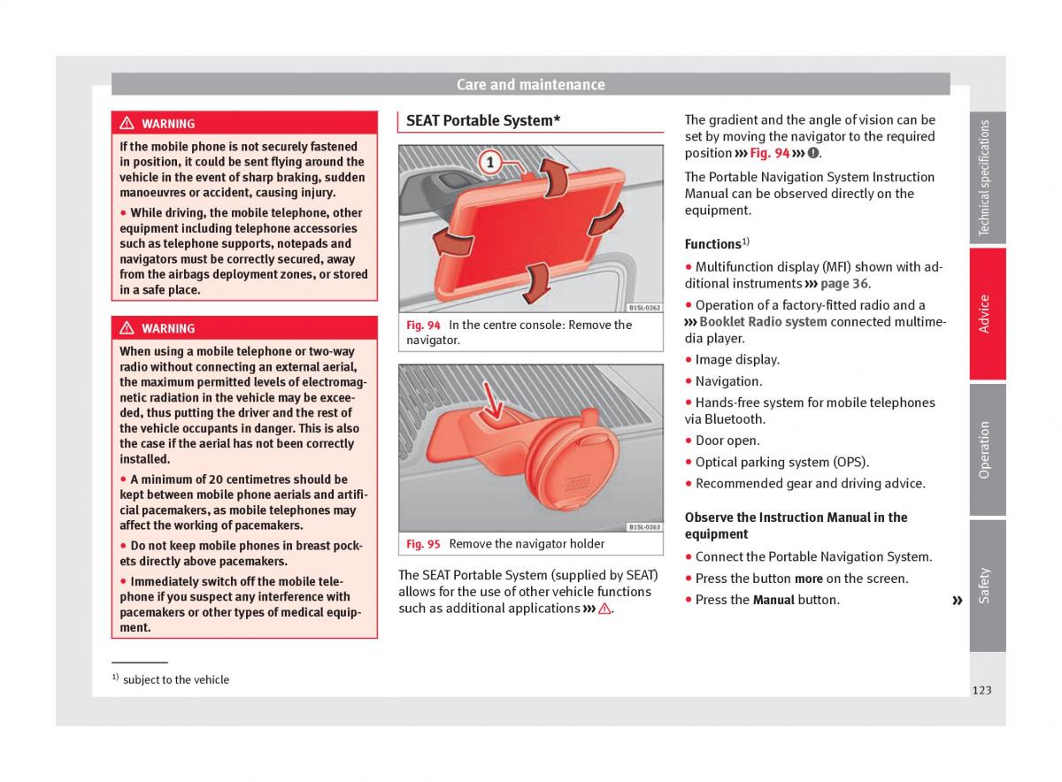 Seat Mii owners manual / page 125