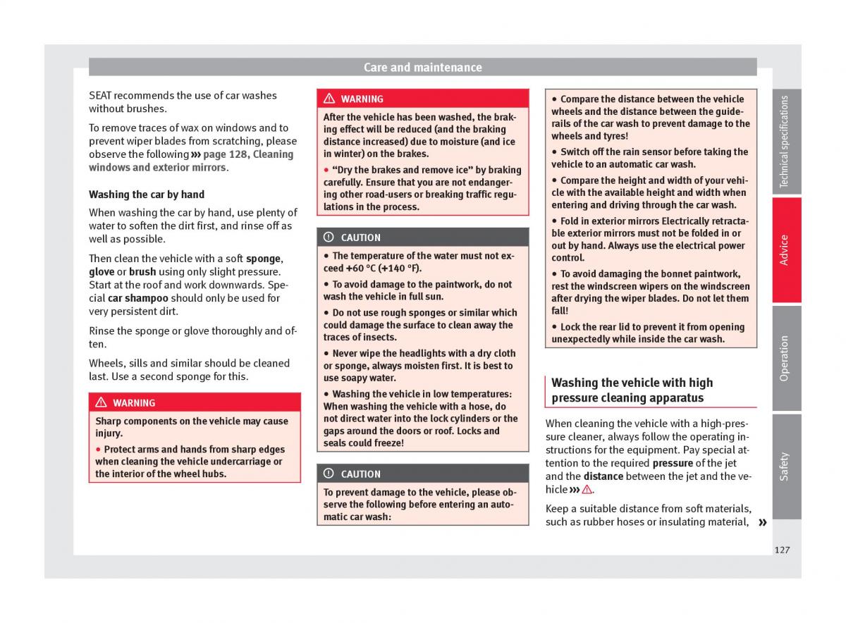 Seat Mii owners manual / page 129
