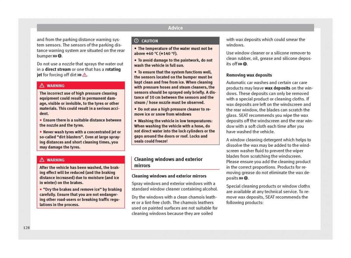 Seat Mii owners manual / page 130
