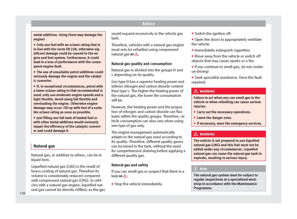 Seat Mii owners manual / page 140