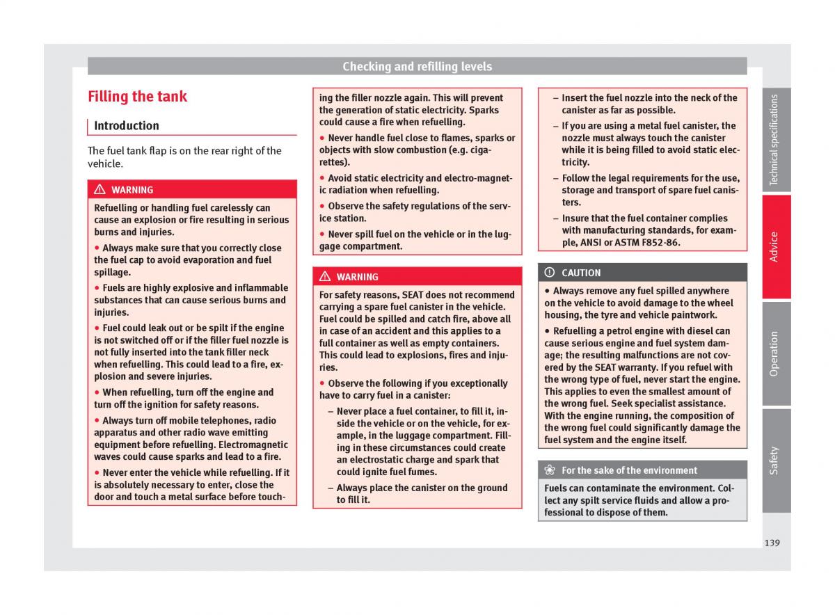 Seat Mii owners manual / page 141