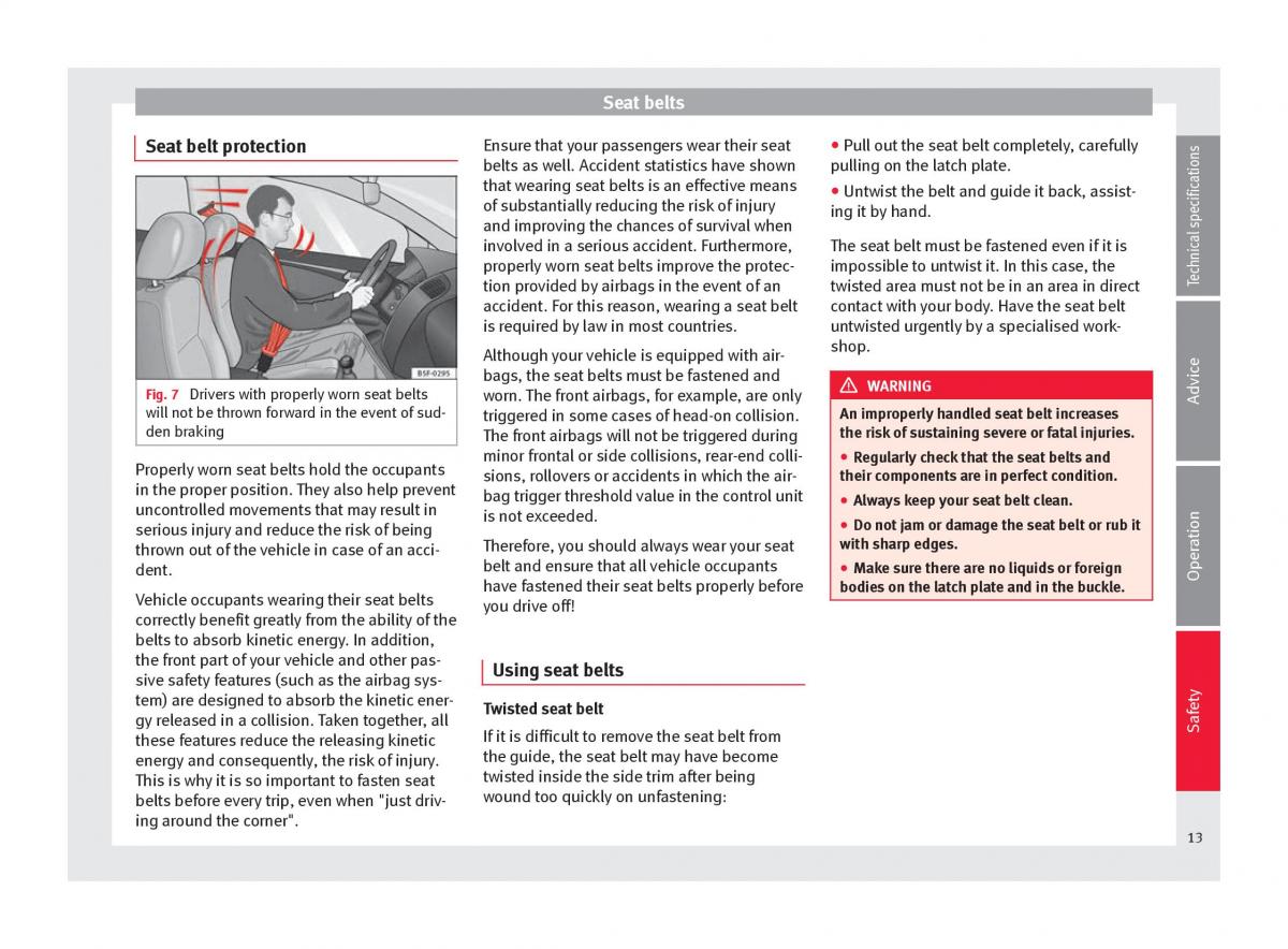 Seat Mii owners manual / page 15