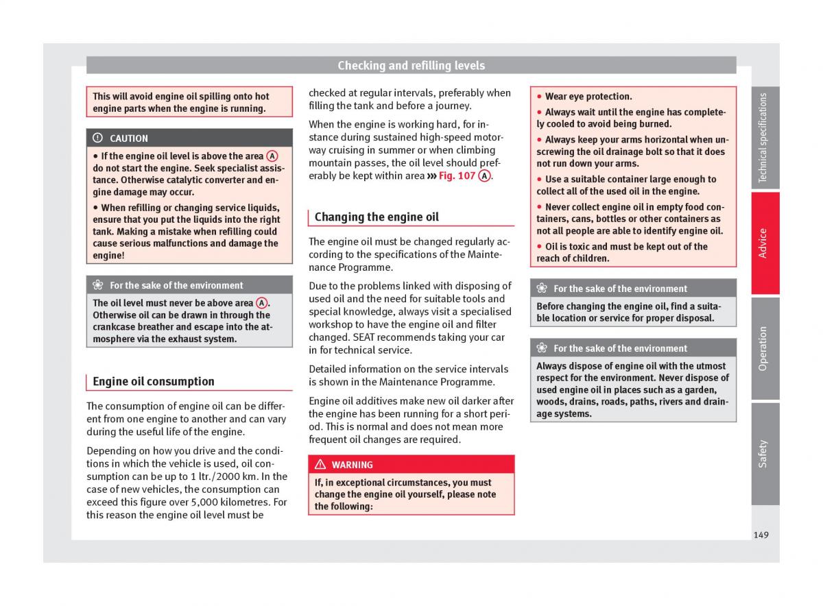 Seat Mii owners manual / page 151