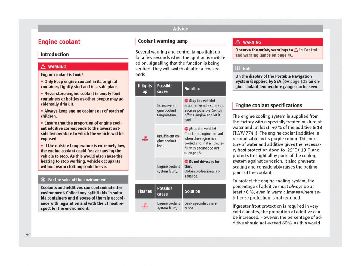 Seat Mii owners manual / page 152