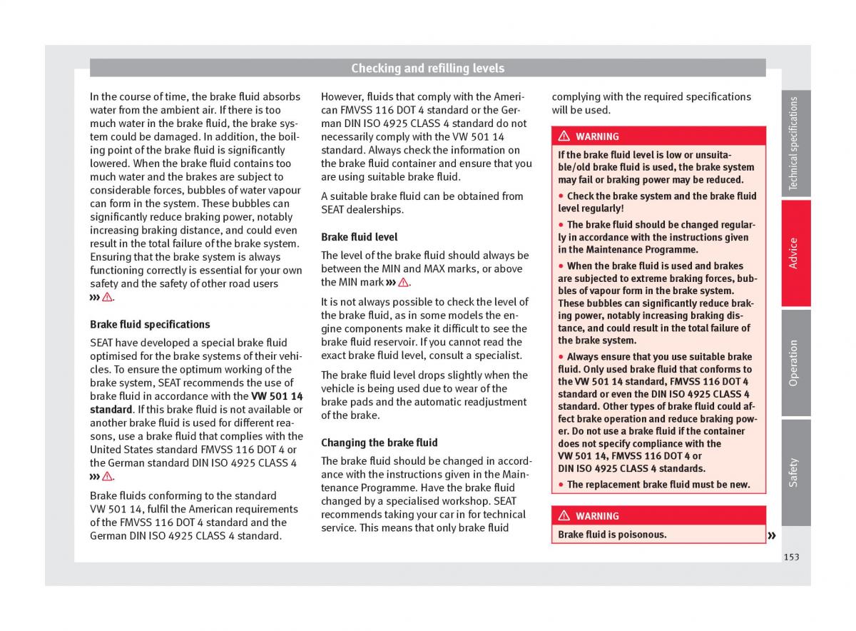 Seat Mii owners manual / page 155