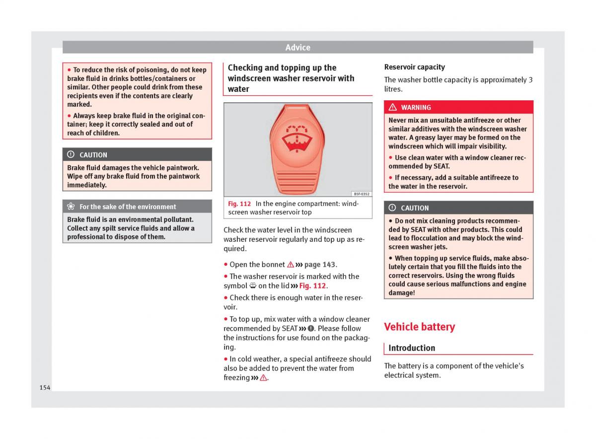 Seat Mii owners manual / page 156
