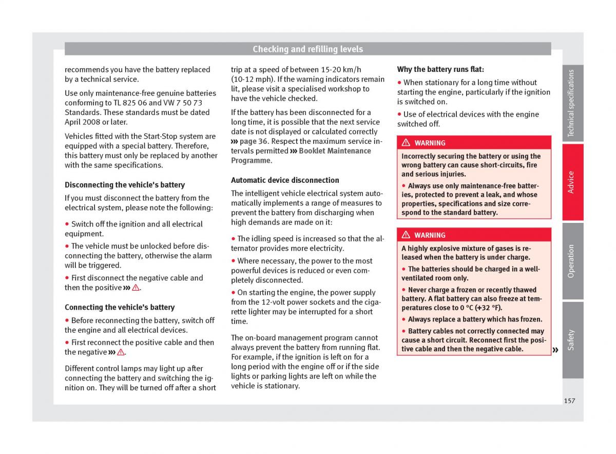 Seat Mii owners manual / page 159