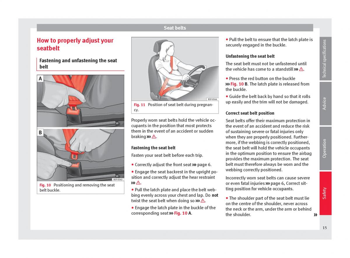 Seat Mii owners manual / page 17