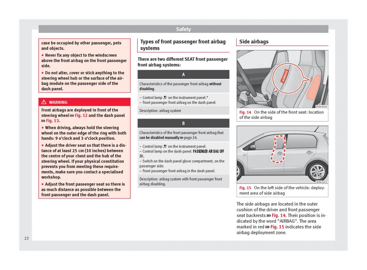 Seat Mii owners manual / page 24