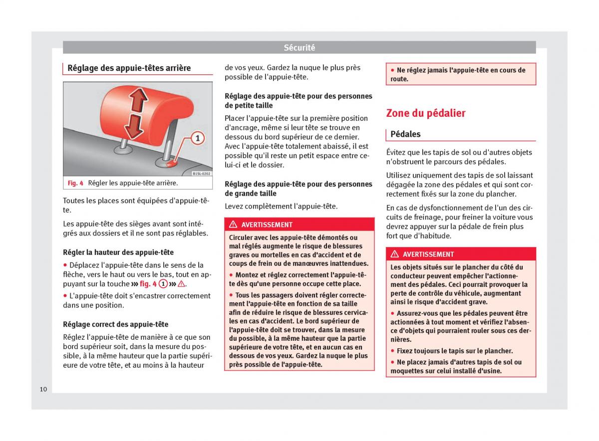 Seat Mii manuel du proprietaire / page 12