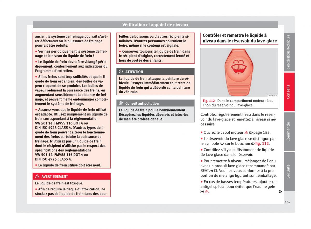 Seat Mii manuel du proprietaire / page 169