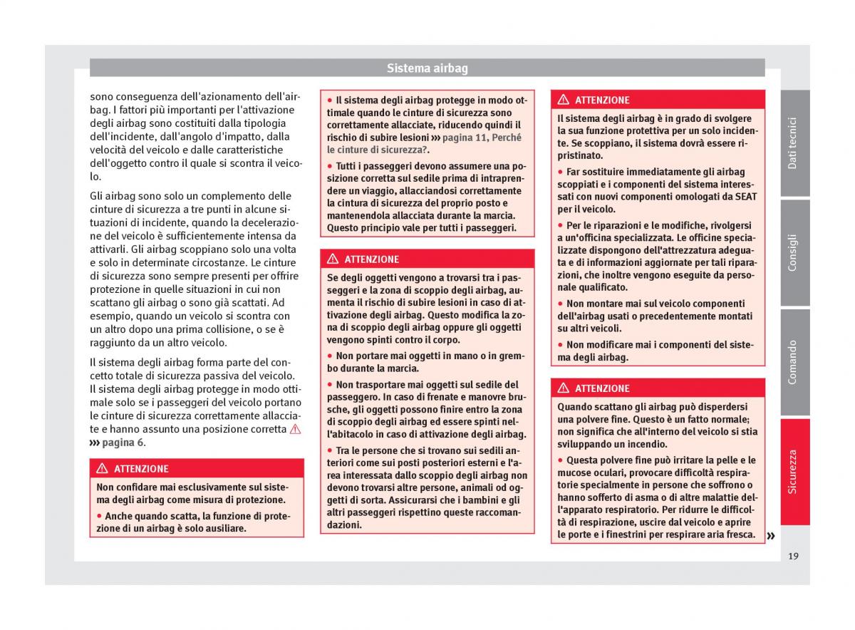 Seat Mii manuale del proprietario / page 21