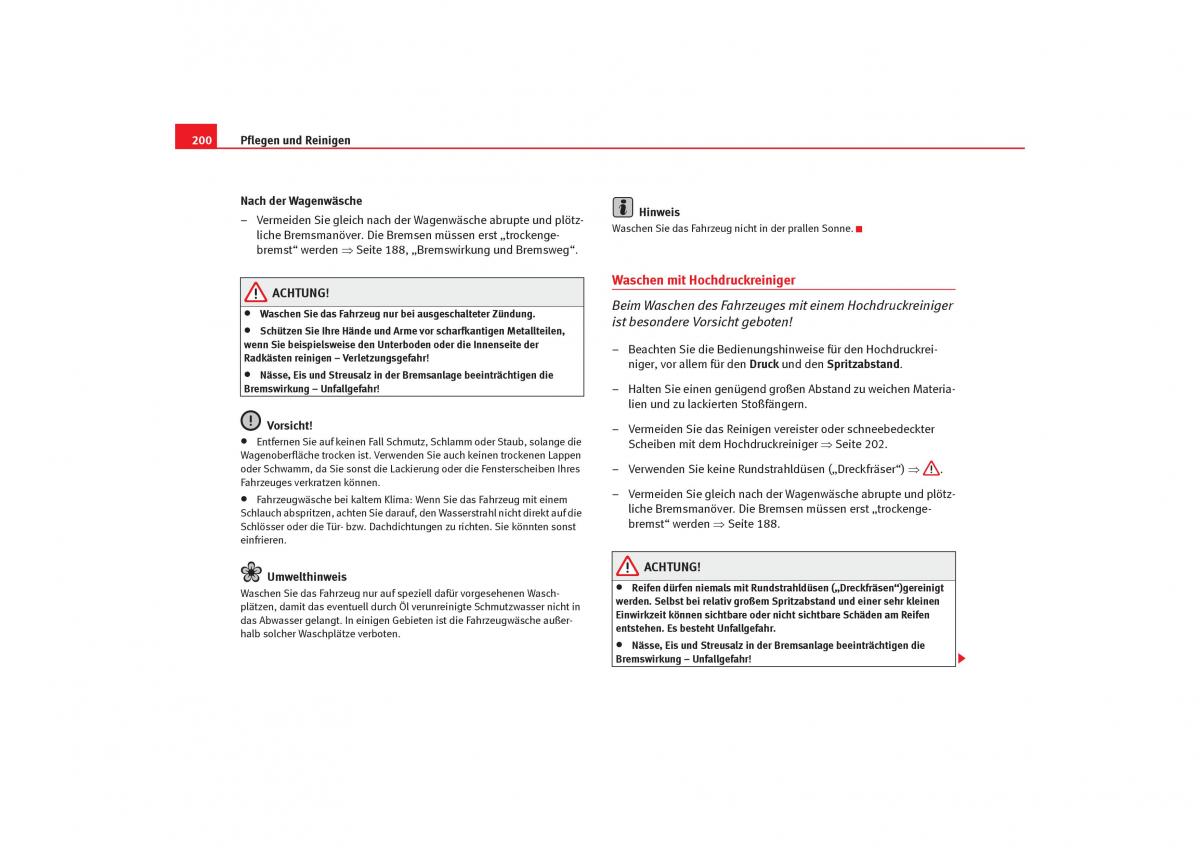 Seat Toledo III 3 Handbuch / page 202