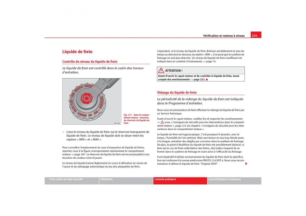 Seat Toledo III 3 manuel du proprietaire / page 237