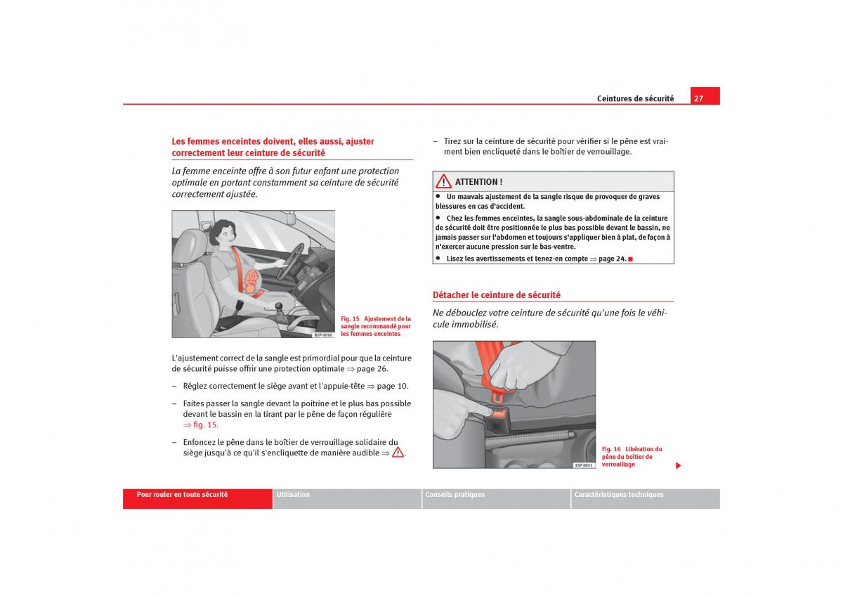 Seat Toledo III 3 manuel du proprietaire / page 29